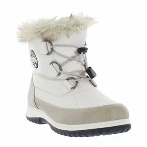 Totes Women's Winter Boots - White and Tan Size 10M